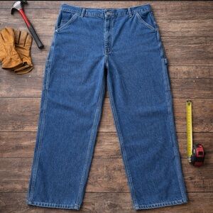 Carhartt Jeans Men 36x33 Work Wear Carpenter Trucker Utility Dungaree B13 DST